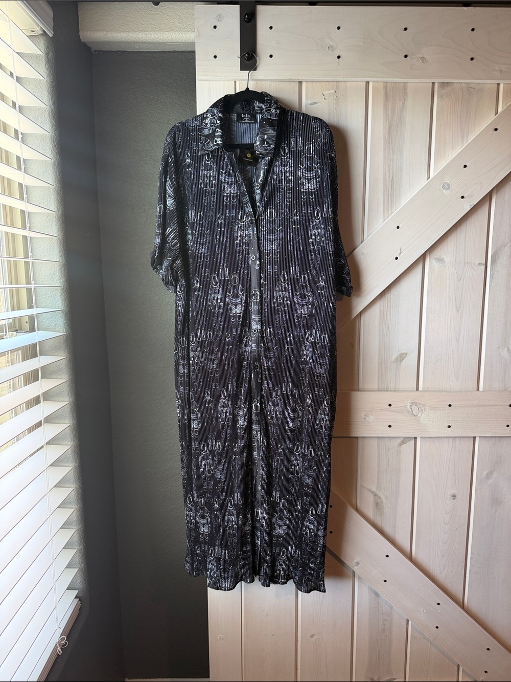 Dressed in LALA So Far So Good Plisse dress in Astronauts - NWT! - Picture 3 of 9